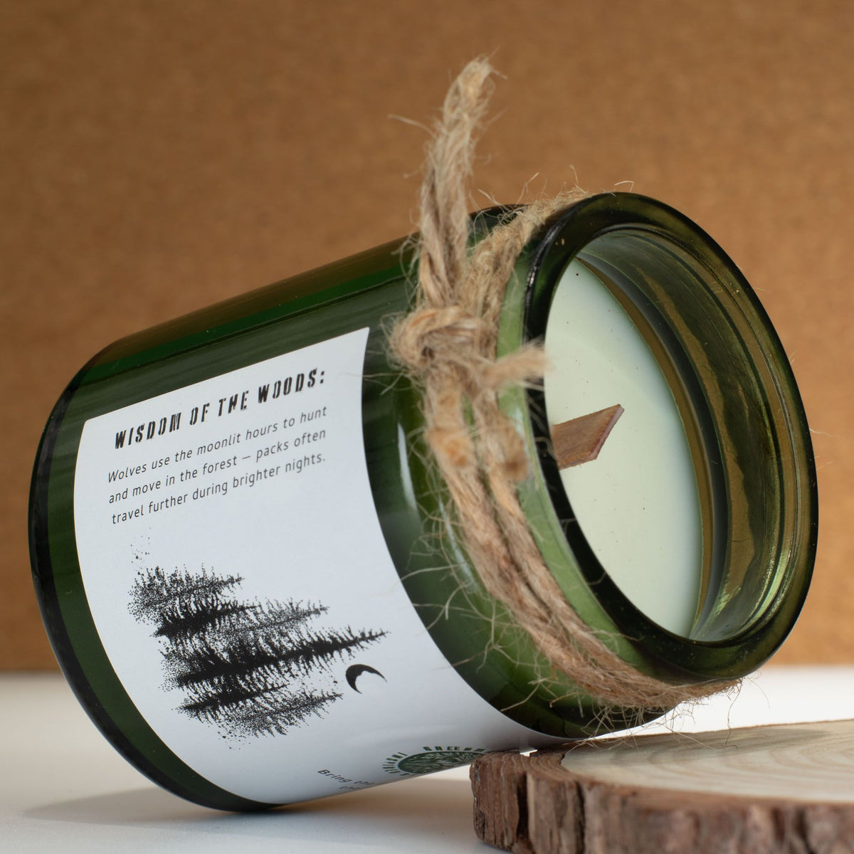 Greenman Woodwick Soy Candle - Wolf's Moon – view 2