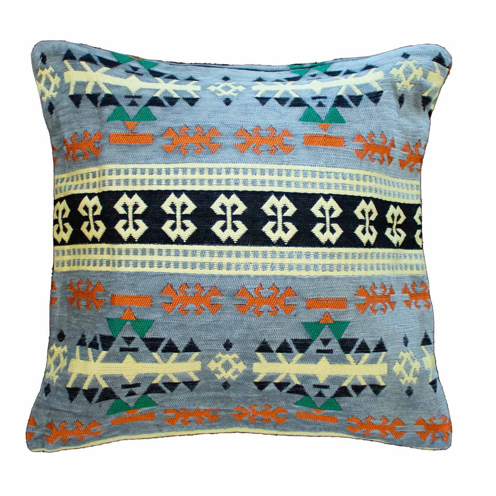 Kilim Cushion Cover - Charcoal – view 2