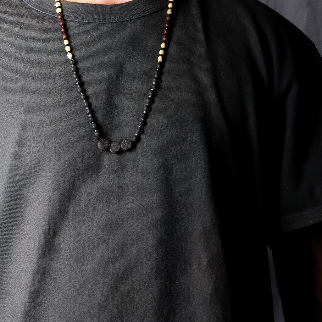Lava Stone Necklace 42cm - Connection to Nature – view 3