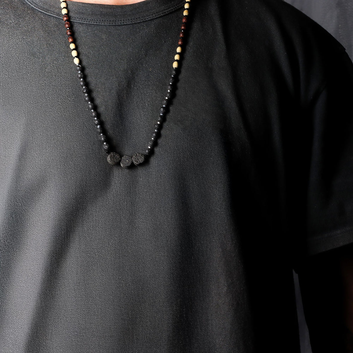 Lava Stone Necklace 42cm - Connection to Nature – view 3