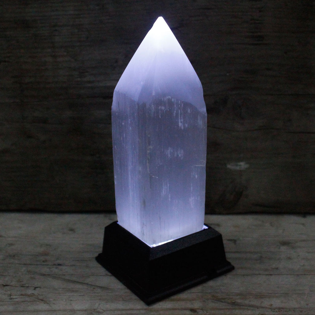 Selenite Pencil Point Tower - 15 cm – view 3