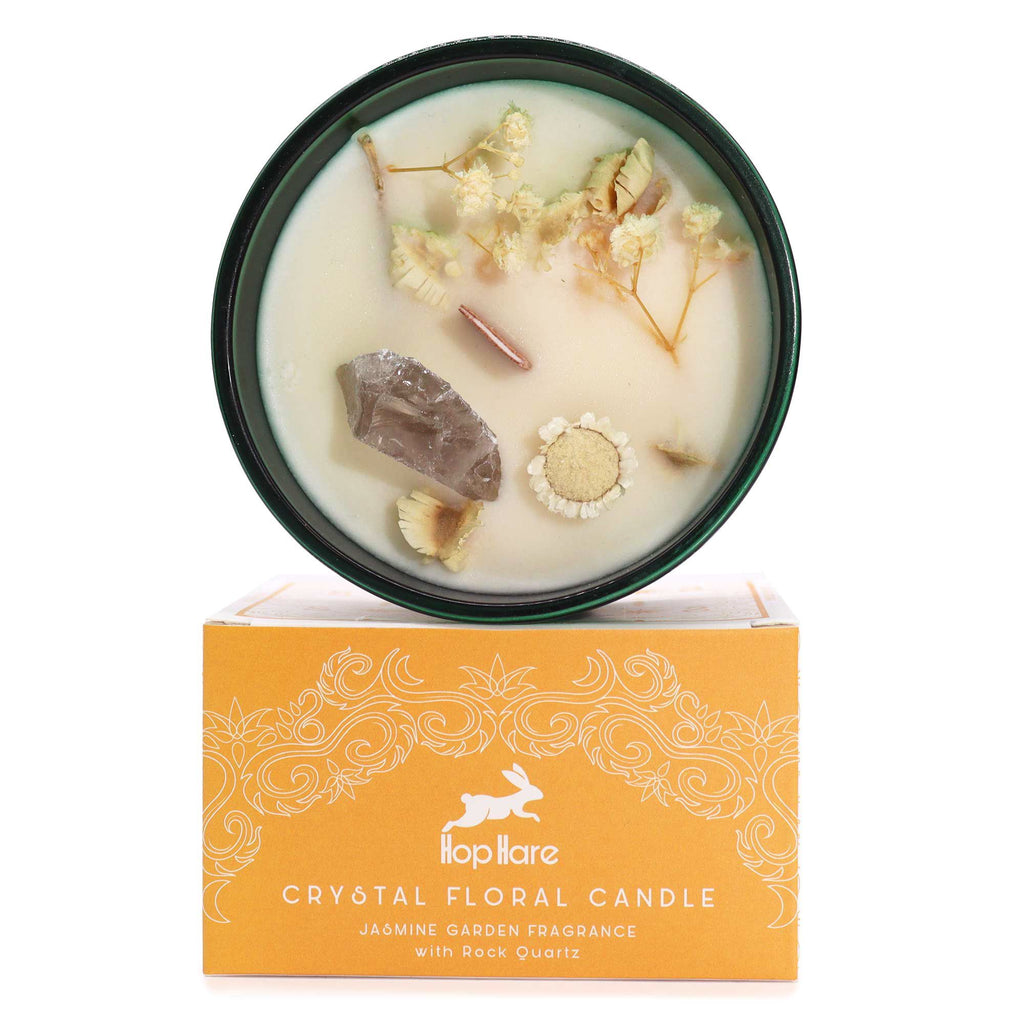 Hop Hare Crystal Magic Candle - The Lion, Rock Quartz
