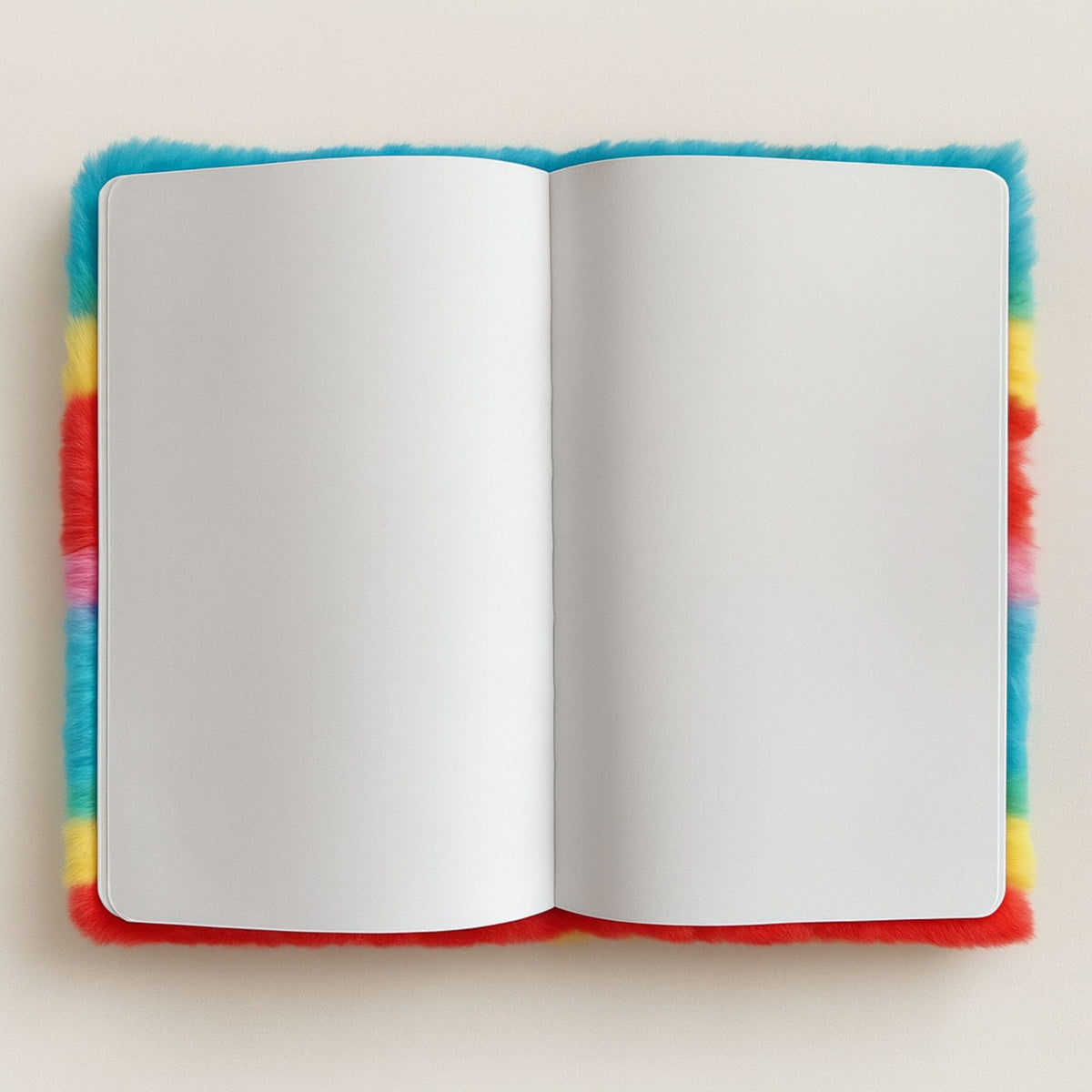 Rainbow Faux-Fur Dream Journal, Magic in My Mind, 80 Pages – view 3