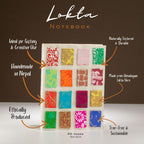 Lokta Mini Tiles Notebook – Medium – Natural