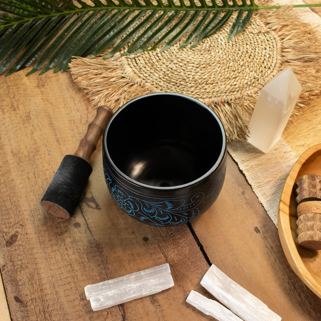 Cauldron Singing Bowl - Magic Mushroom - Blue (15cm) – view 9