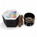Moon Phase Singing Bowl Set - Black (10.7cm)