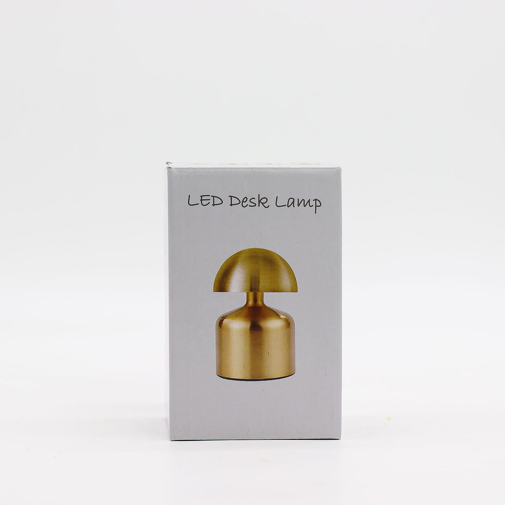 Touch Lamp, Silver Mushroom Dome, USB-C Rechargeable