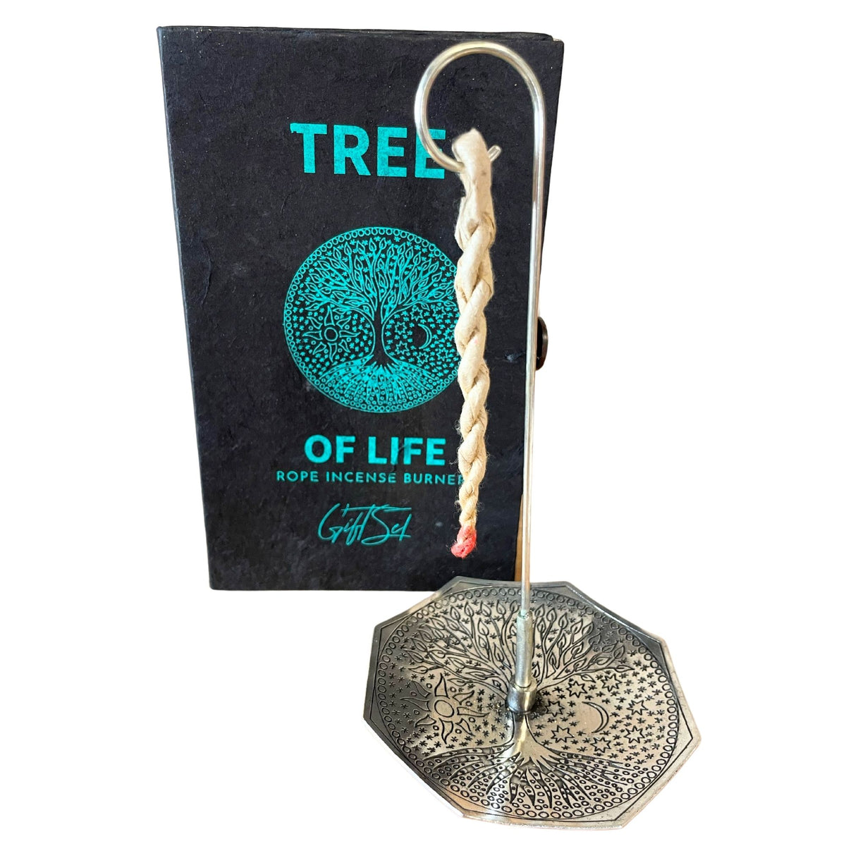 Rope Incense and Silver Plated Holder Set - Tree of Life – view 3