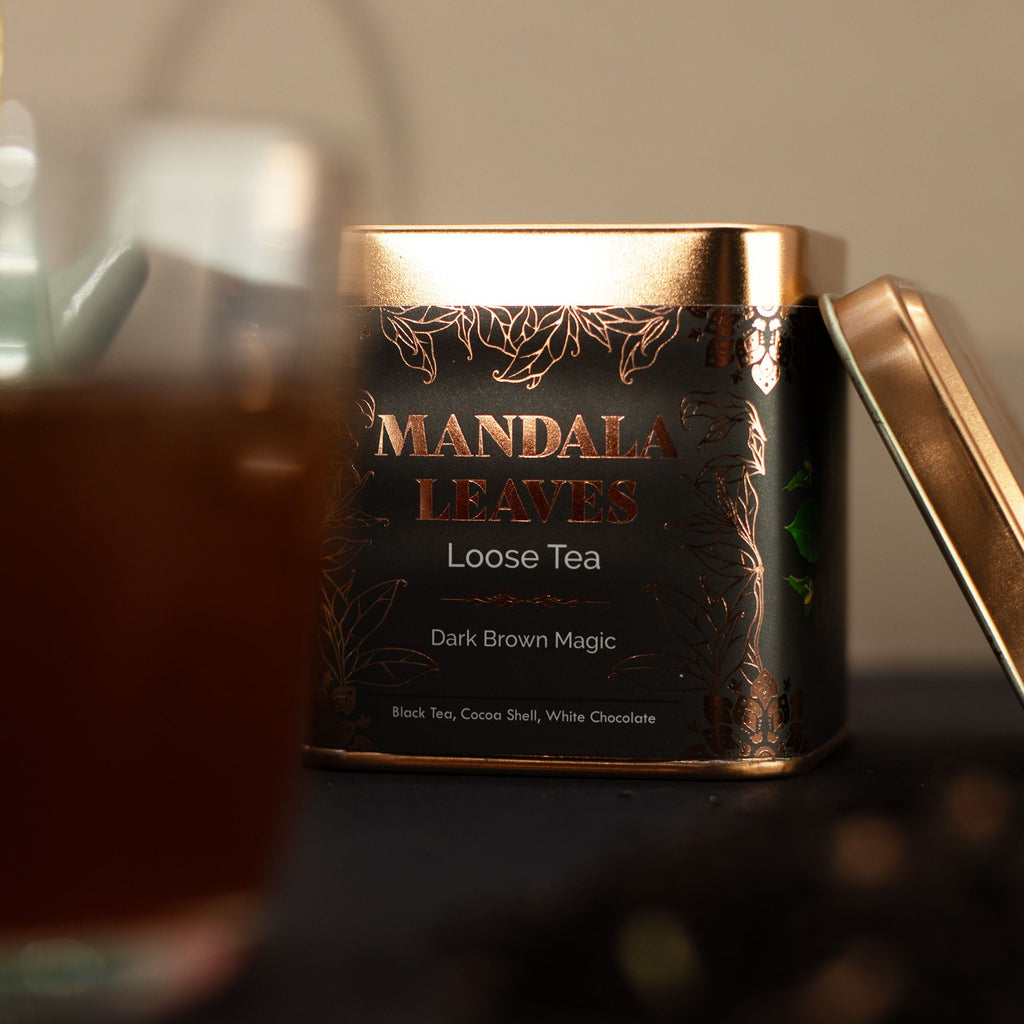 Dark Brown Magic Chocolate Black Tea Tin 50g – view 4