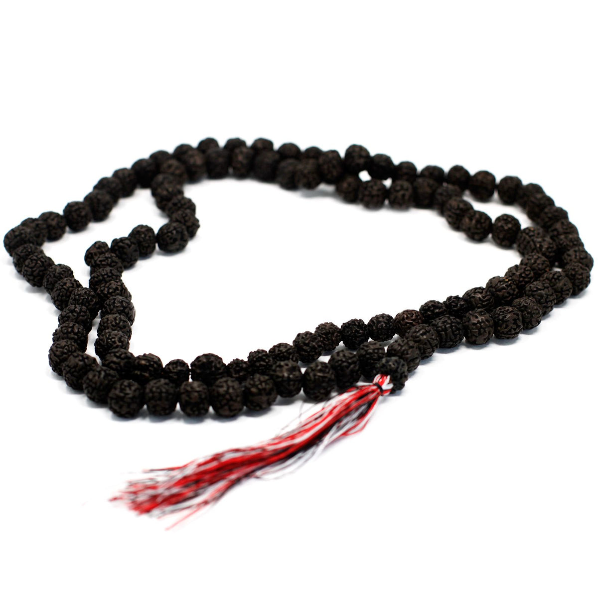 108 Bead Rudraksha Mala Necklace - Dark