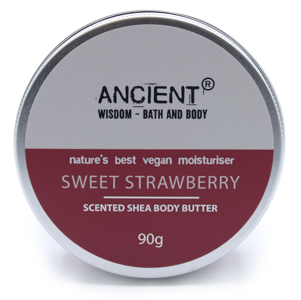 Scented Shea Body Butter 90g - Sweet Strawberry – view 2