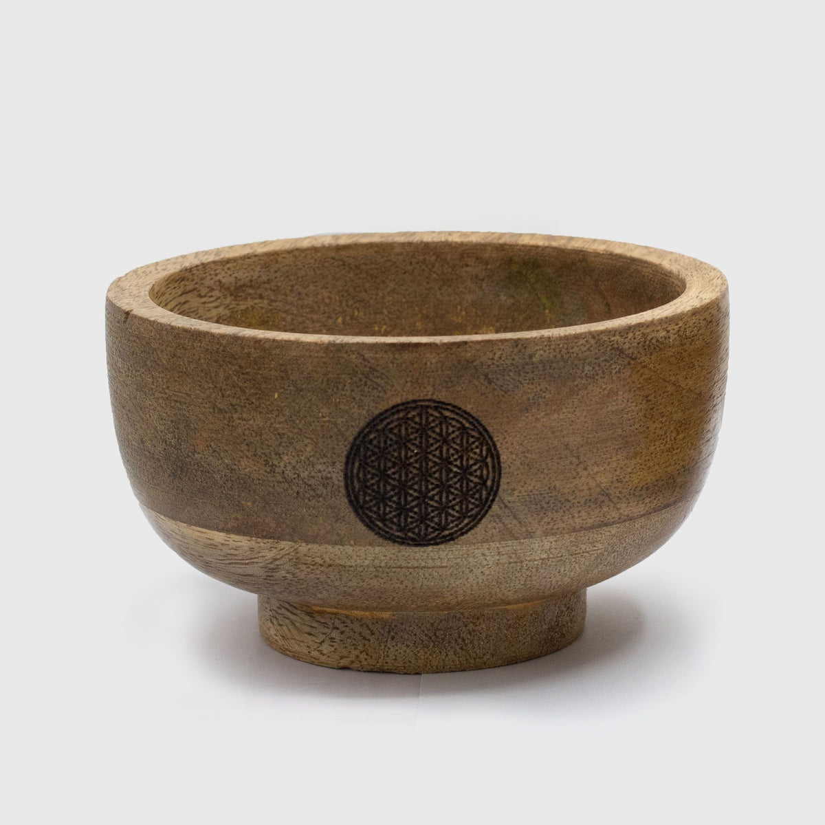 Small Mango Wood Ritual Bowl Cone Holder 11x6cm – view 3