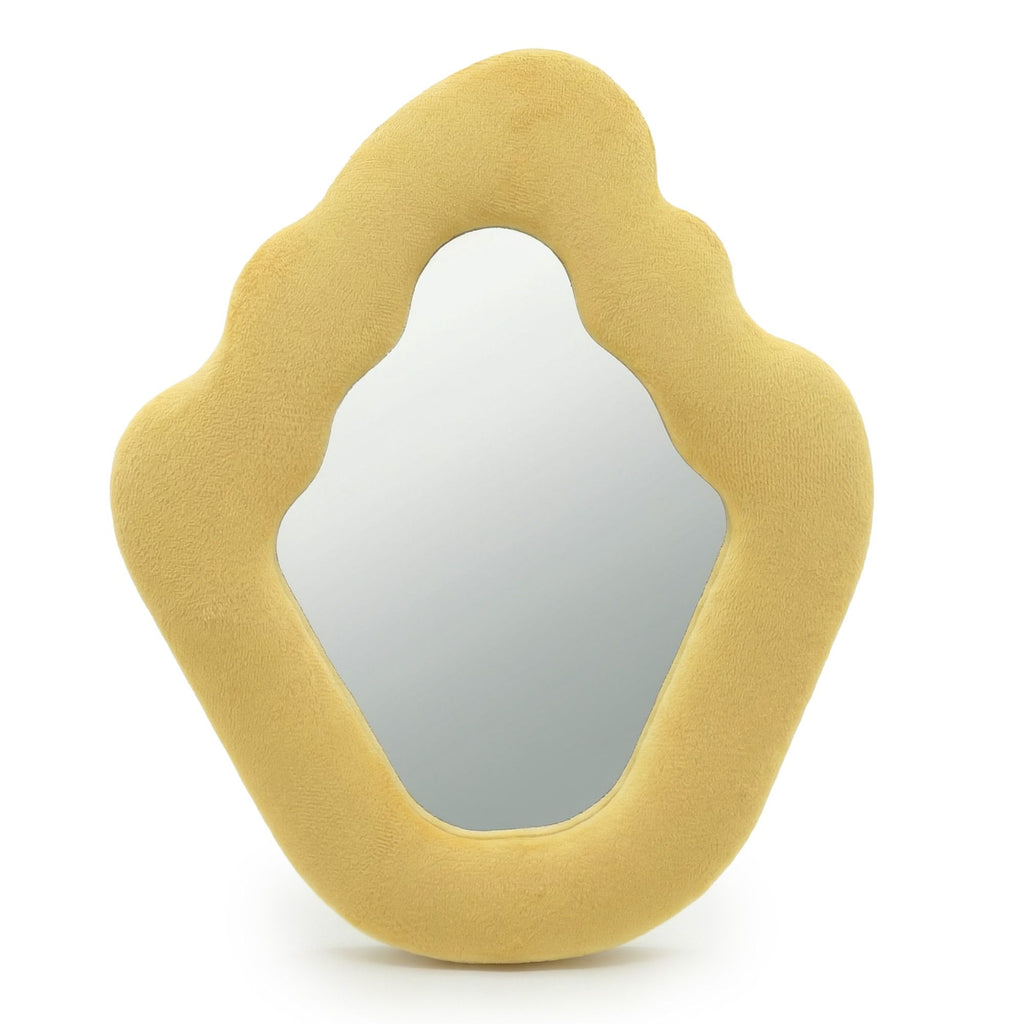 Squiggly Flame Mirror - Marigold - 23 x 27.5 cm