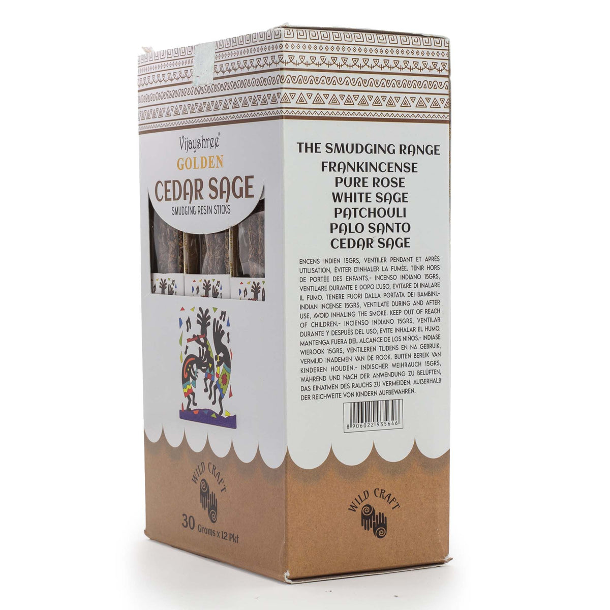 Golden Cedar Sage Smudging Resin Sticks - 30g Pack of 6 – view 5
