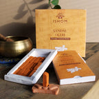 Sandal Wood Incense Bricks Set of 15 with Burner