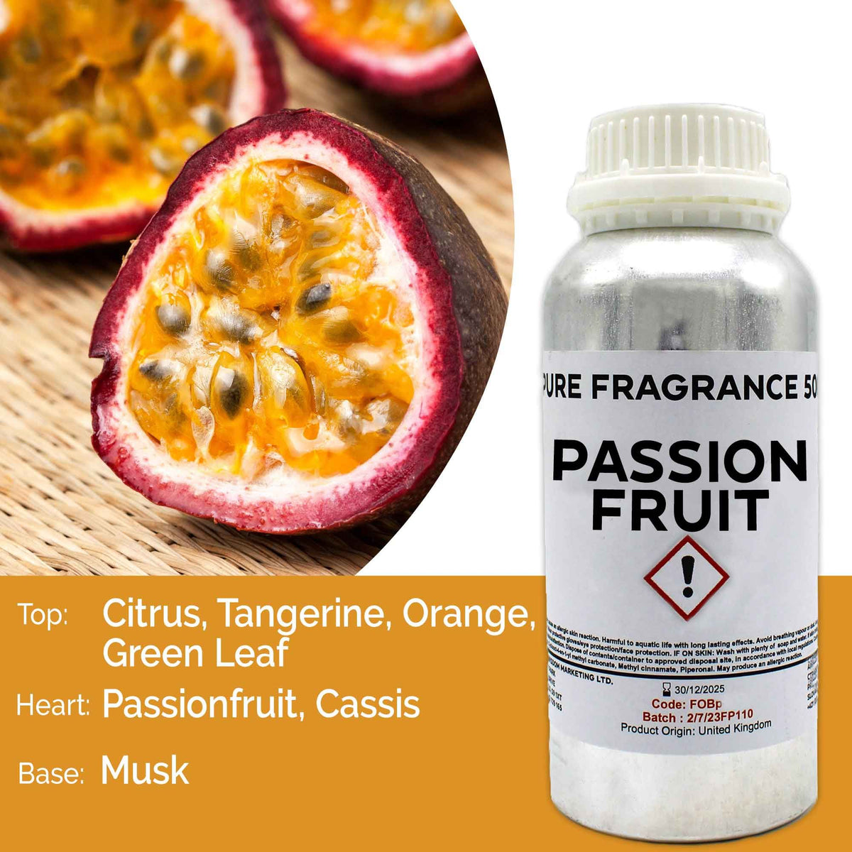 Passion Fruit Pure Fragrance Oil - 500ml