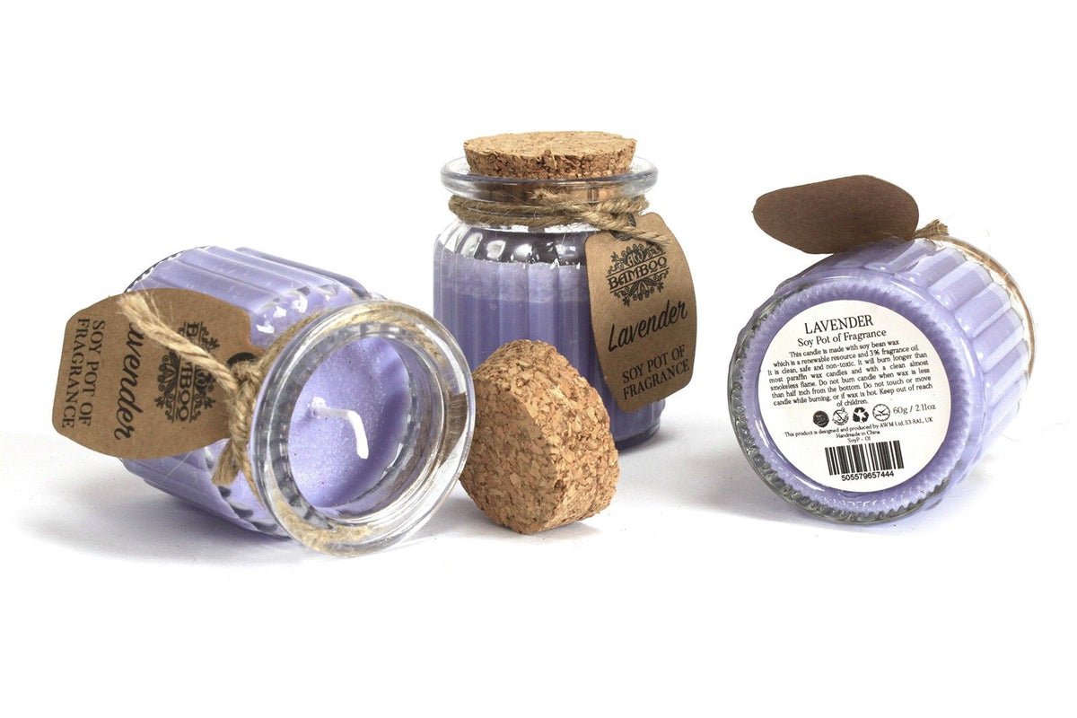 Vanilla Soy Wax Pot Candle in Glass Jar – view 2
