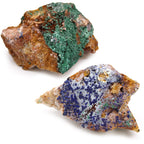 Azurite Malachite Mineral Specimens Tray, Approx 20 Pieces – view 2