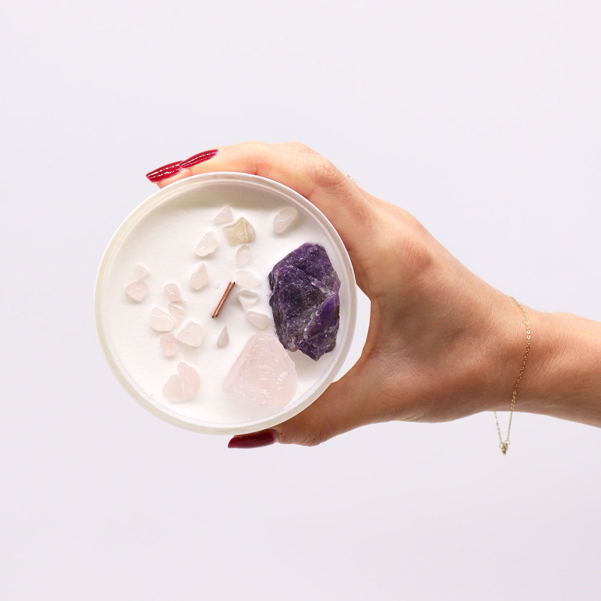 Third Eye Chakra Crystal Candle - Sweet Crystal Truth – view 3