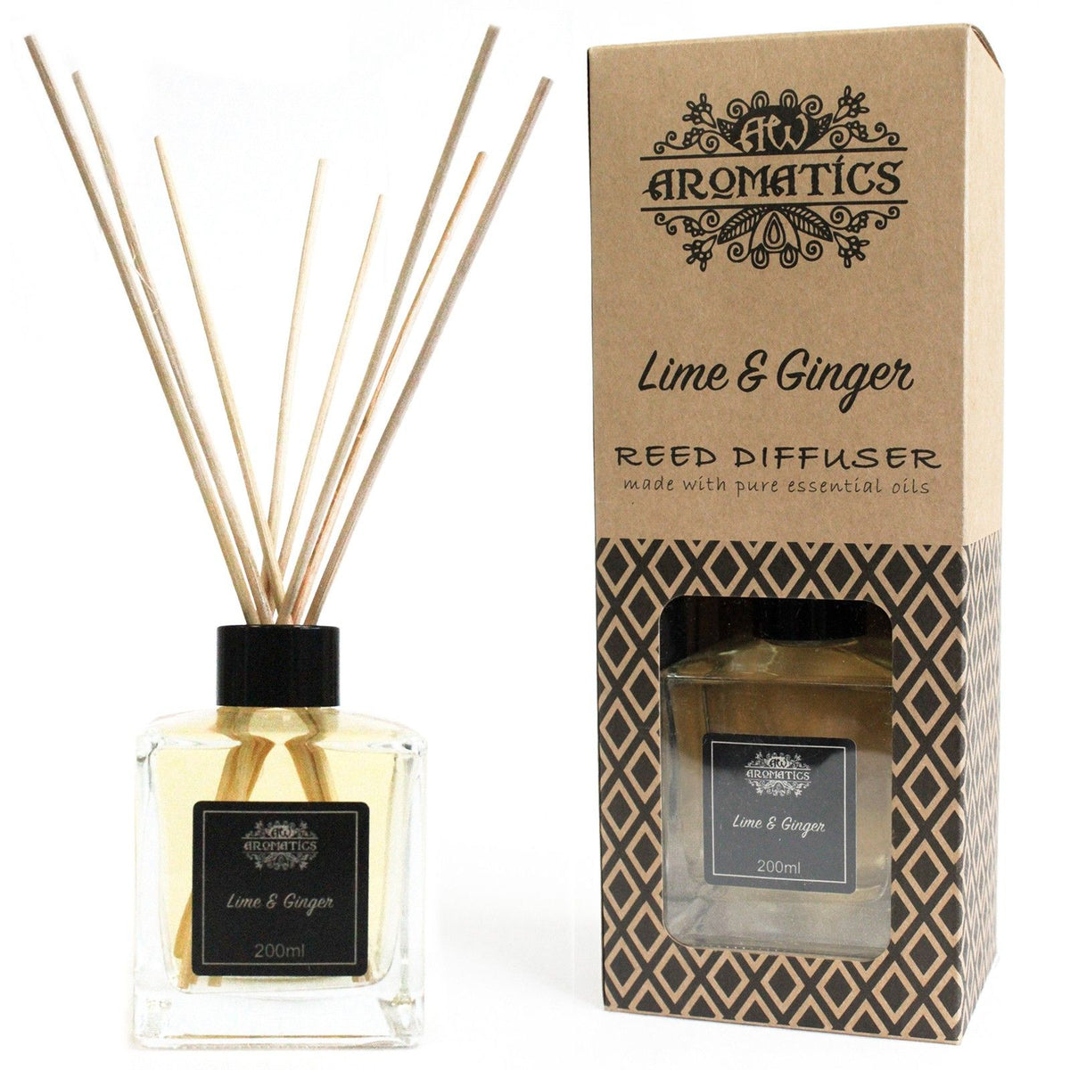 Lime & Ginger Essential Oil Reed Diffuser 200ml – view 6