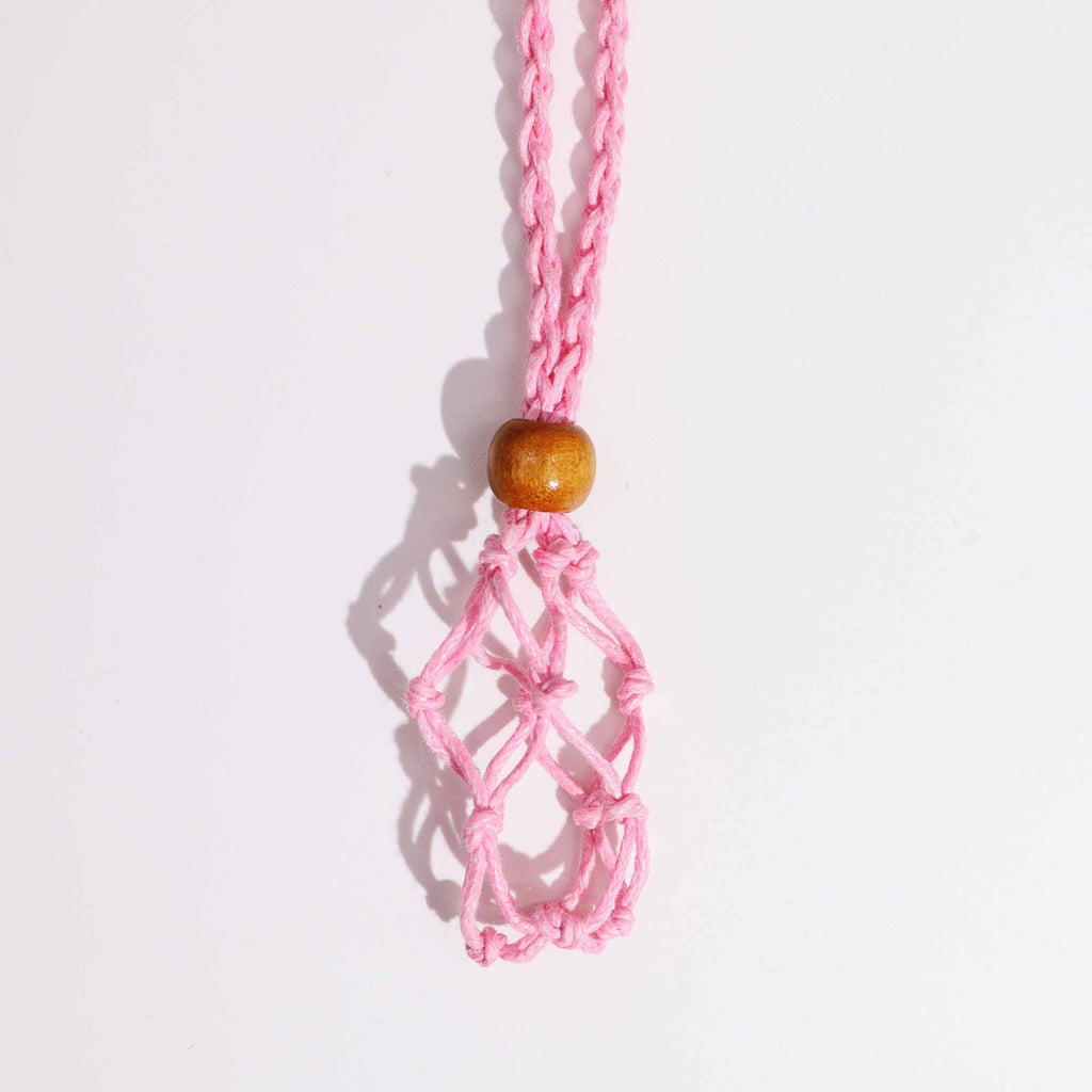 Waxed Cotton Necklace Cord 45cm - Pink – view 2
