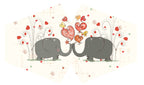 Reusable Fashion Face Covering - Love Elephants Print (Adult) – view 2