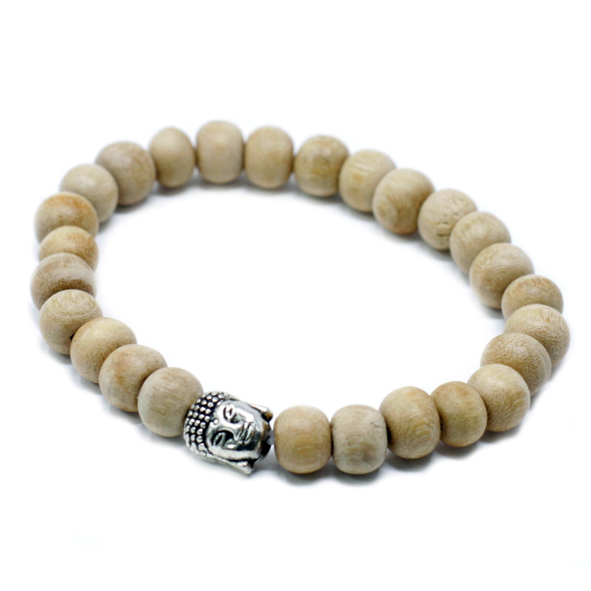 Sandalwood Beads Bracelet with Buddha Charm