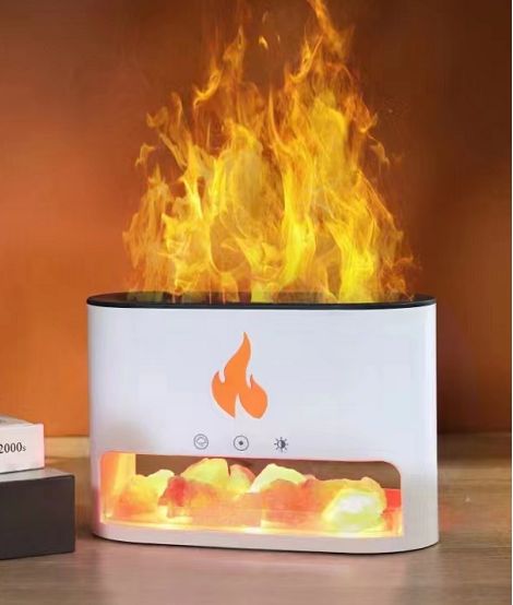 Blaze Himalayan Salt Aroma Diffuser - Flame Effect USB-C – view 2