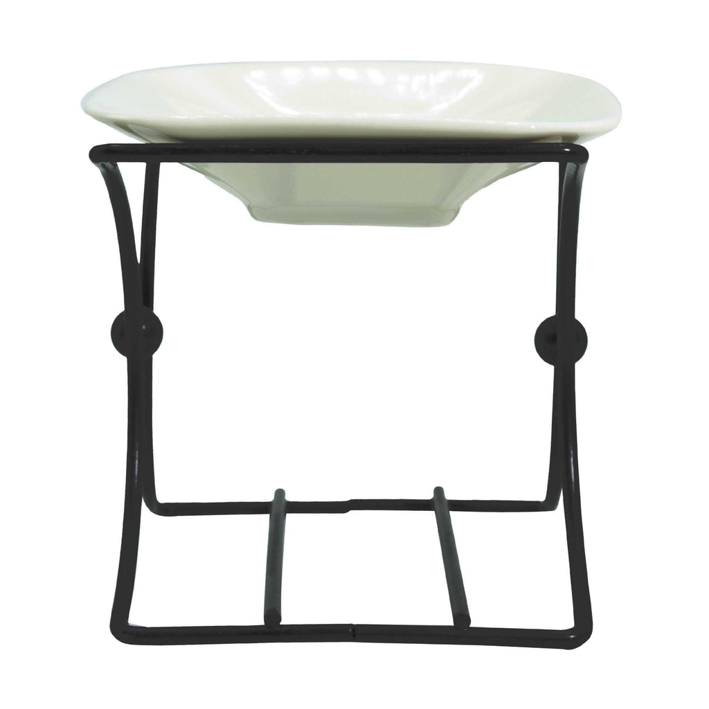 Square Ceramic and Metal Oil Burner Stand