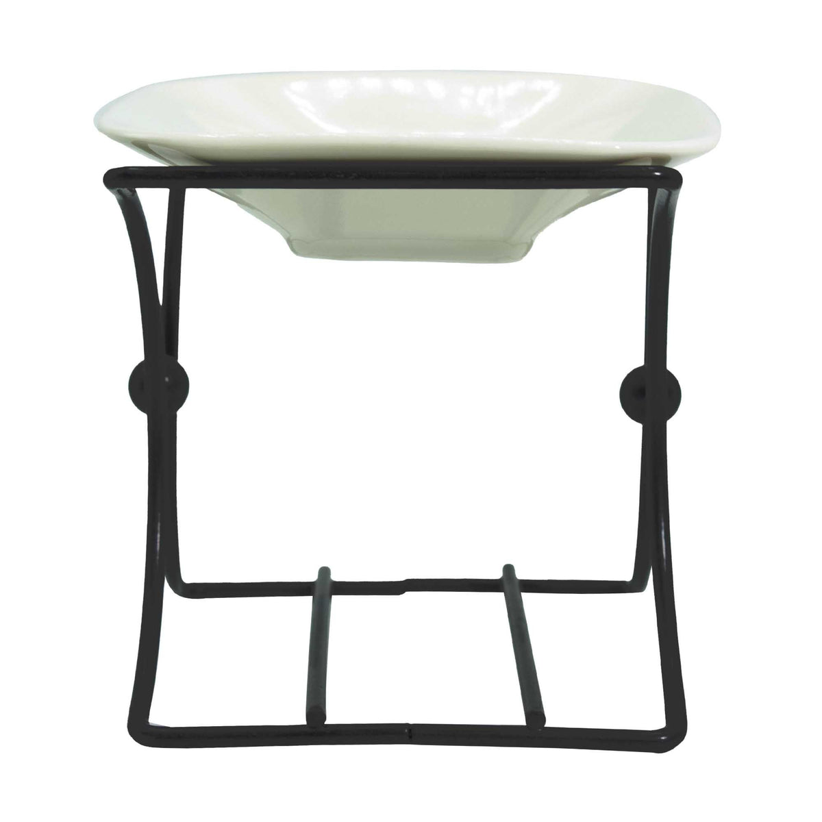 Square Ceramic and Metal Oil Burner Stand
