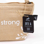Hop Hare Jute Pouch - I am Strong – view 2