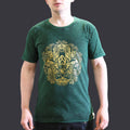 Nomad Sari Stonewashed T-Shirt - Hamsa - Green - Small