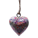 Large Wood Heart Decoration, Pretty Floral, Glass Jar – view 5