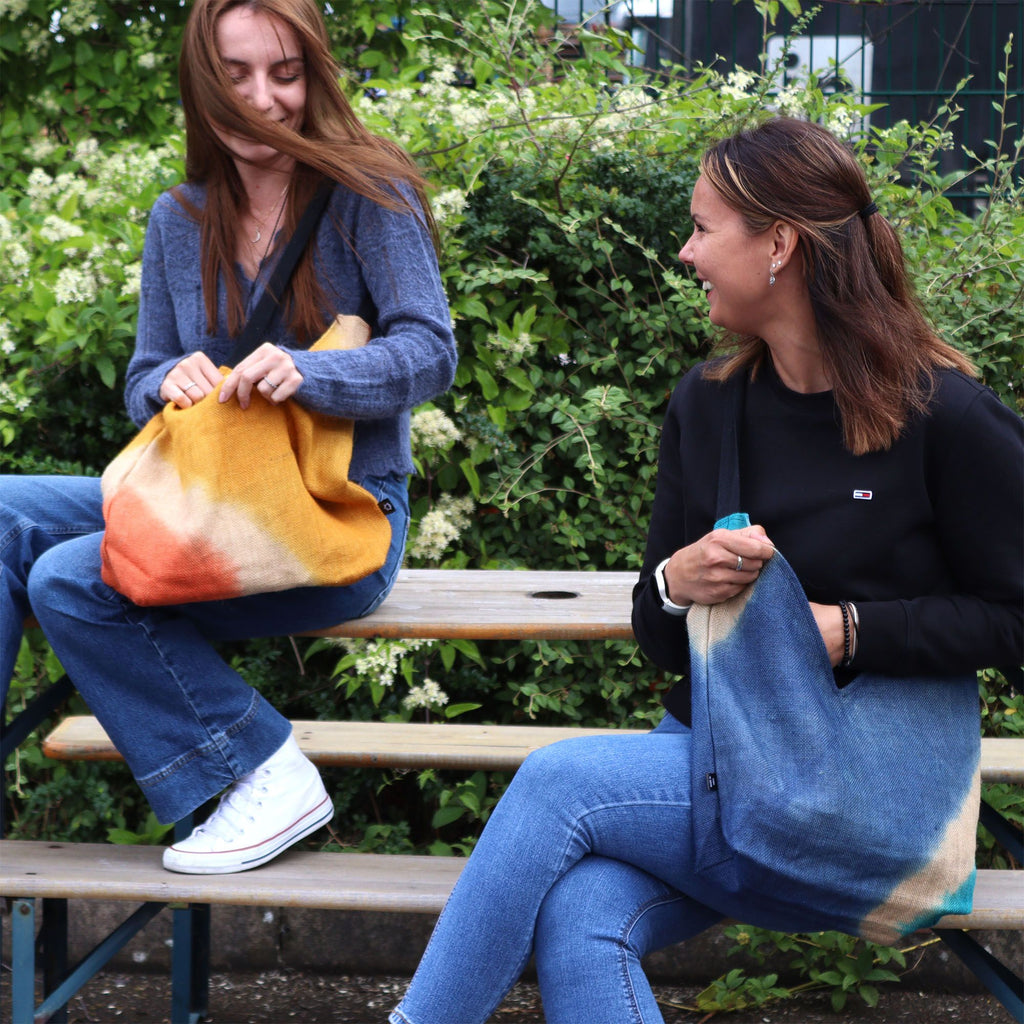 Soft Blend Shoulder Tote - Denim Blue – view 2