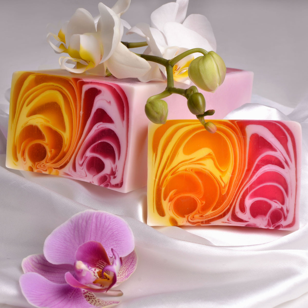 Hand-Crafted Soap Slice - Orchid - 115g approx