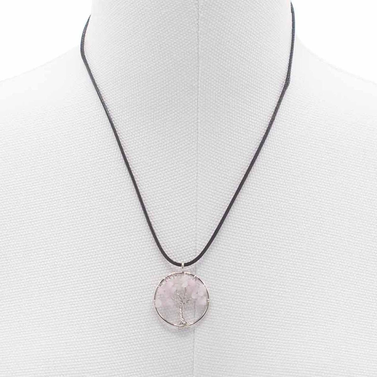 Tree of Life Pendant - Rose Quartz – view 4