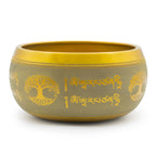 Large Aluminium Singing Bowl - Buddha Tree of Life, Copper (19cm) – view 5