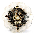 Orgonite Desk Power Pack - Hamsa with Selenite, Medium