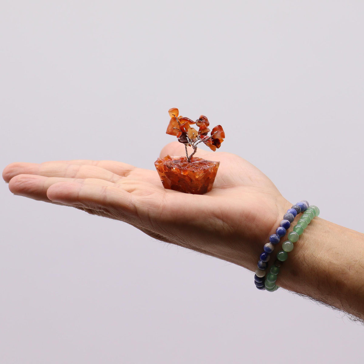 Mini Gemstone Tree on Orgonite Base, Carnelian – view 4