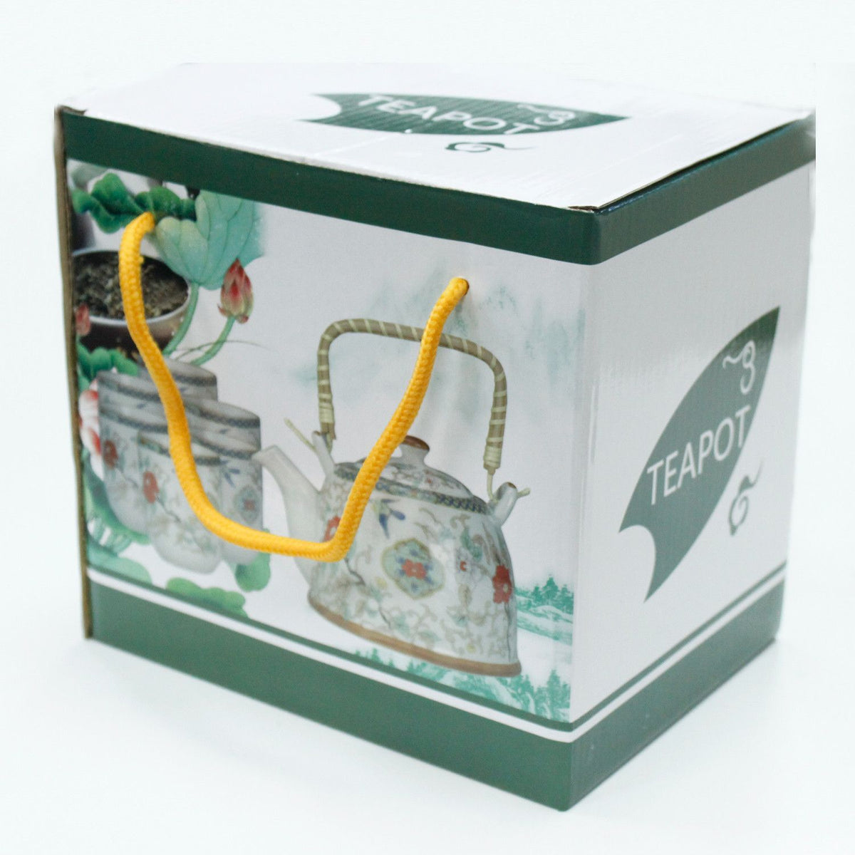 Ceramic Herbal Teapot Set with 6 Cups - Butterflies – view 8