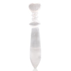 Selenite Ritual Knife, Spiral Handle, 25cm – view 3