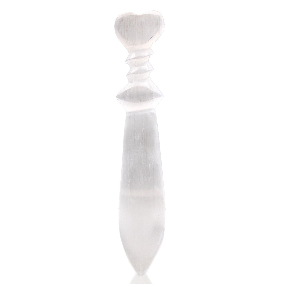Selenite Ritual Knife, Spiral Handle, 25cm – view 3