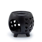 Squat Multi Hearts Oil Burner - Matt Black