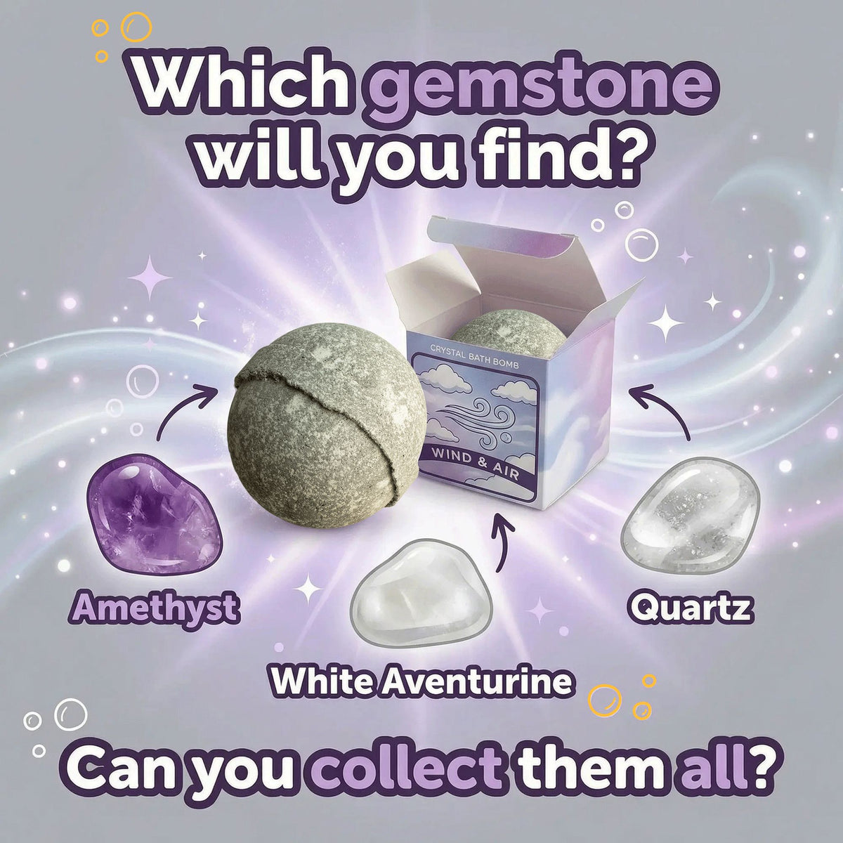 Elemental Crystal Bath Bomb - Air – view 2