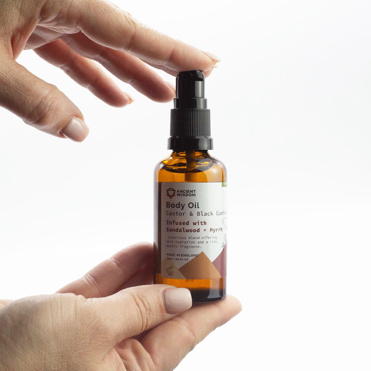 Organic Body Oil 50ml - Sandalwood & Myrrh – view 2