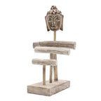 Three Branch and Buddha Jewellery Stand - Whitewash – view 2