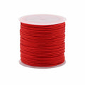 Red String Bulk Cotton Cord Roll - 2mm x 25m