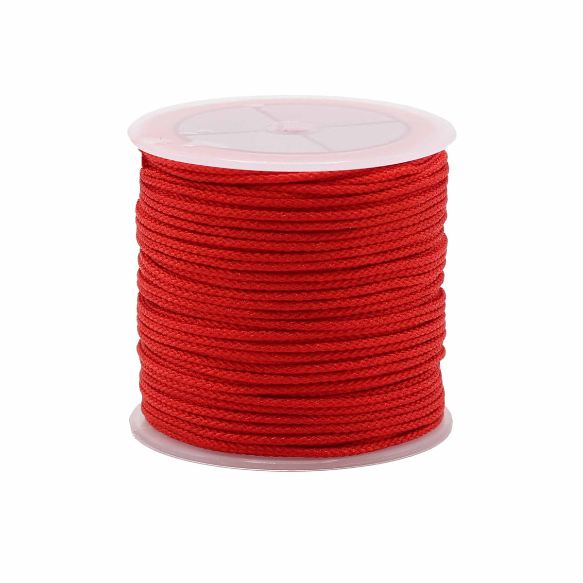 Red String Bulk Cotton Cord Roll - 2mm x 25m