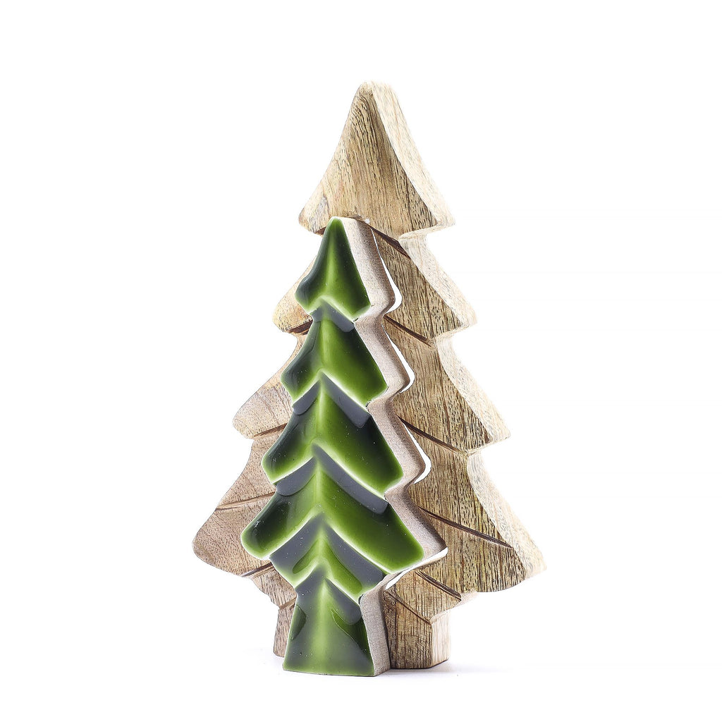 Small Tree in a Tree Wooden Decoration - 15 x 10 cm – view 7
