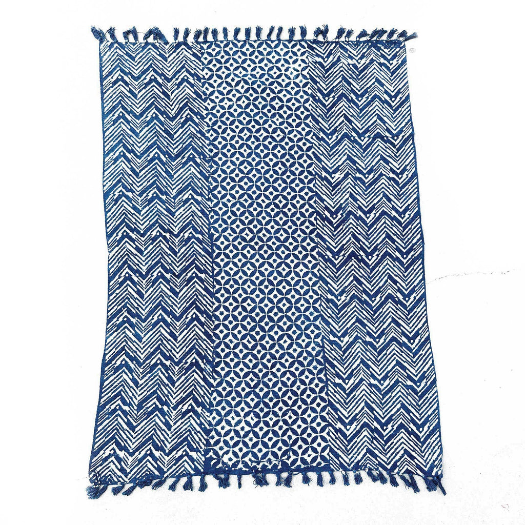 Handmade Indigo Throw - 170x120cm - Namoona Waves – view 4